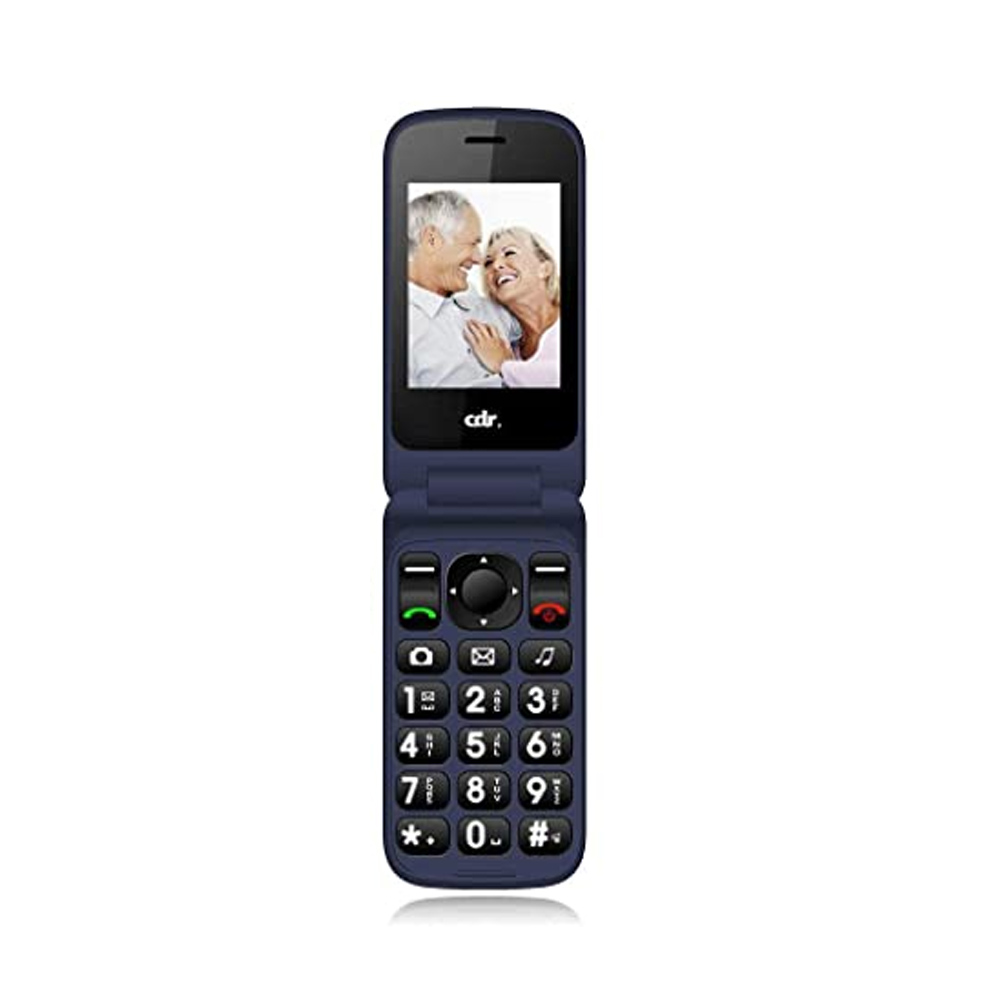 CDR - MC105 Blu Cellulare con sportellino per Anziani
